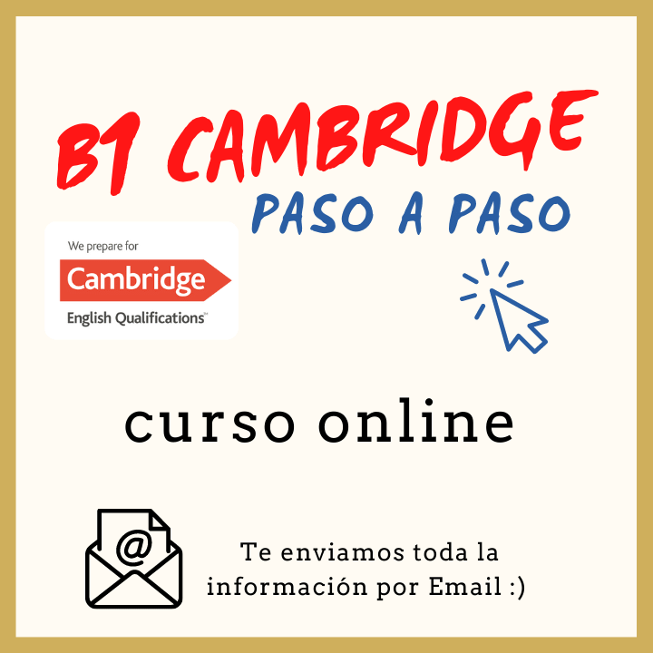 Curso B1 Online en línea Tenerife Cambridge Oxford Test 22